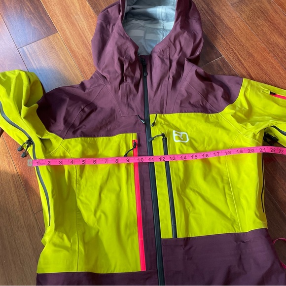 NWT Ortovox Women 3L Gaurdian Shell Jacket Dark Wine Green Outdoors Merino L - Picture 14 of 15